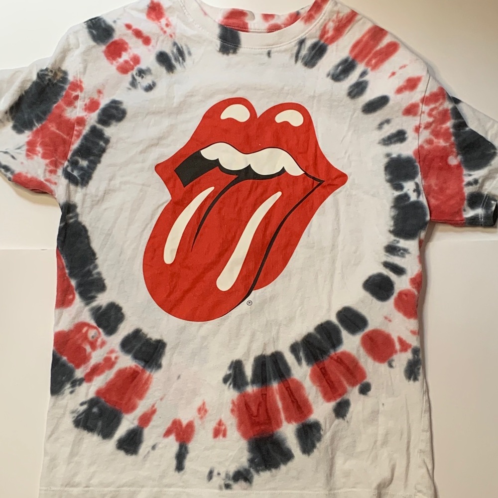 Rolling stones tie dye shirt